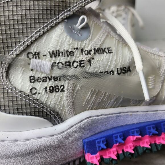 Nike Air Force 1 x Off-White Men's Sneaker Size 9 Mid Top 2022 Shoes - Picture 8 of 13